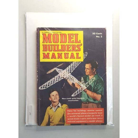 1941 Model Builders' Manual Magazine Fawcett Publication NO.2 - M597 - Picture 9 of 9